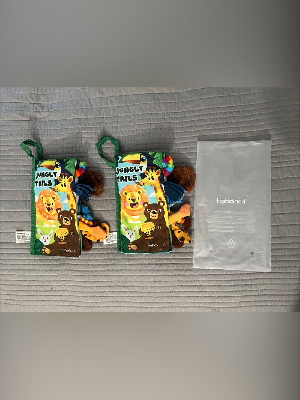 Jungle Tales Kids Plush|crinkle Activity Book - set of 2 ( Twin girls or boys)